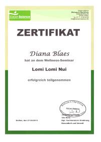Zertifikat Lomi Lomi Nui 27.08.2013